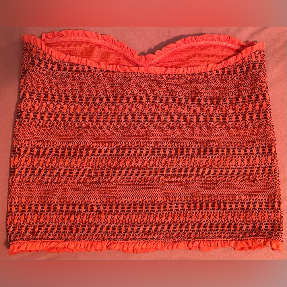 Anthropologie Smocked Sweetheart Tube-Top - Picture 2 of 5